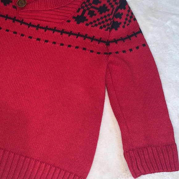 Gymboree 18-24M Baby Boy Red Sweater EUC - Picture 4 of 8